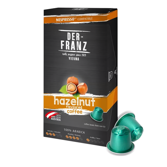 Capsule de cafea compatibile Nespresso, 1 x 10 capsule, alune
